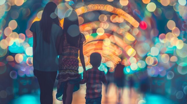 A family plans a funfilled trip to a theme park with the help of their AI travel planner who also assists in finding familyfriendly accommodations and dining options.