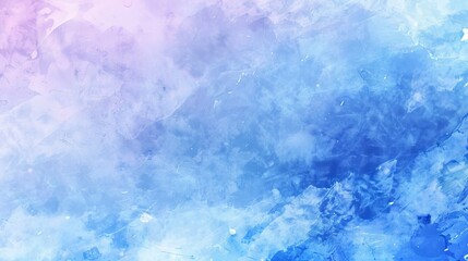 Ethereal blue watercolor background with soft textures and splashes