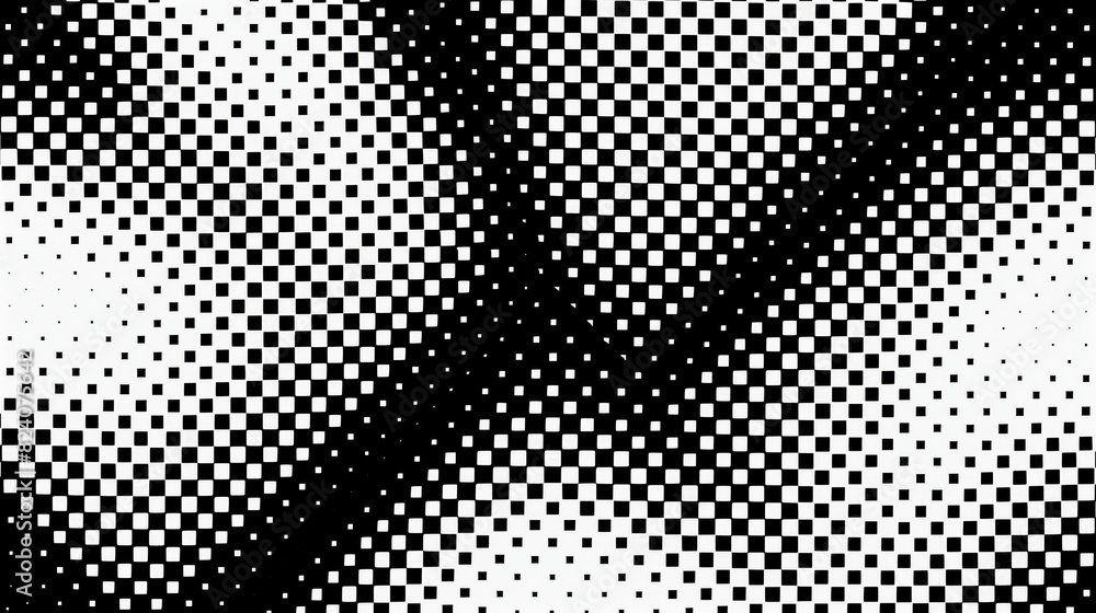 Poster vector graphic design of a pattern in black and white colors with dots.