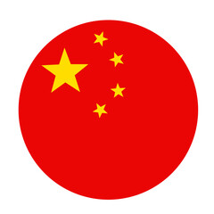 China flag button