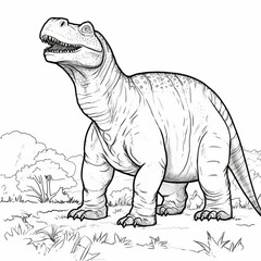 Dinosaur Coloring Page: Fun and Educational Prehistoric Designs for All Ages
