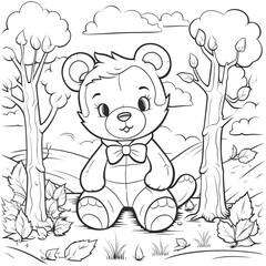 Printable Fall Coloring Page for Kids and Adults - Fun and Relaxing Autumn Coloring Activity