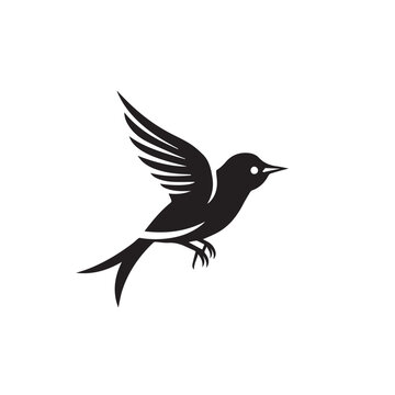 recommend clip art: Swallow in cartoon, doodle style . Image for t-shirt, web, mobile apps and ui. Isolated 2d vector illustration in logo, icon, sketch style, Eps 10, black and white. AI Generative