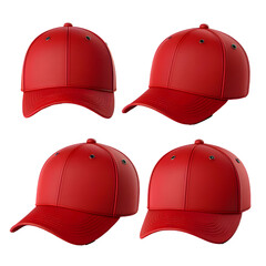 SET of red caps