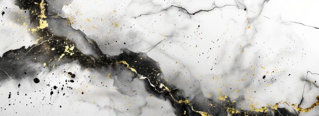 High resolution white marble with light gray and gold veins, designed in a calacubs pattern on a white background