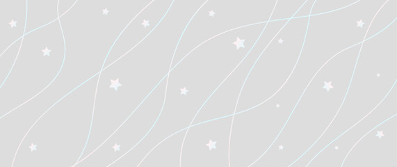 Premium background with with pink and blue lines and stars on grey. Elegant Christmas vector illustration for invitation, flyer, cover design, luxe invite, business banner, prestigious voucher.