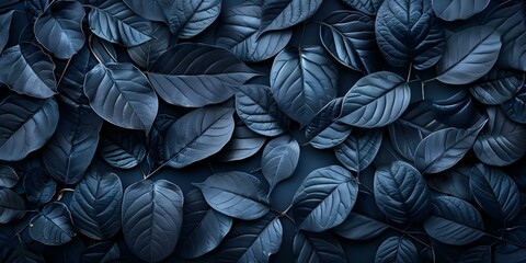 Captivating textures of black leaves for a striking tropical backdrop artistic composition. Concept Tropical foliage, Black leaves, Textures, Artistic composition