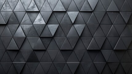 black background of symmetry triangles in high resolution and high quality. concept wallpaper,background,symmetry,triangle