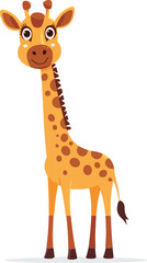 Cute giraffe character illustration