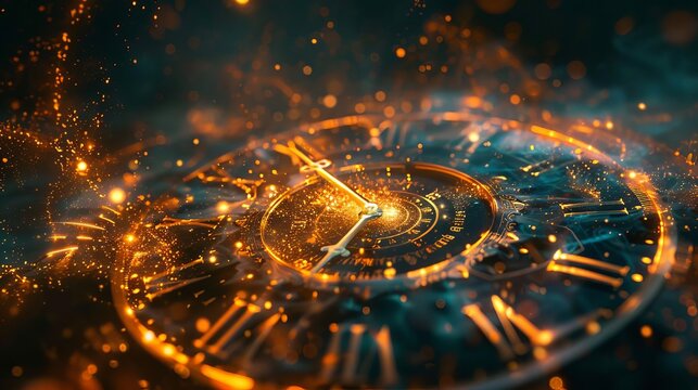 Describe the challenges and paradoxes faced by a time traveler, including altering events and encountering different versions of themselves, Close up