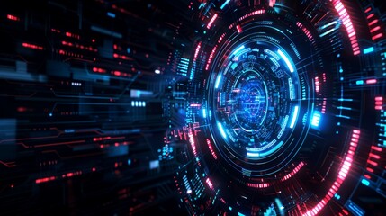 Obraz premium background digital technology hologram