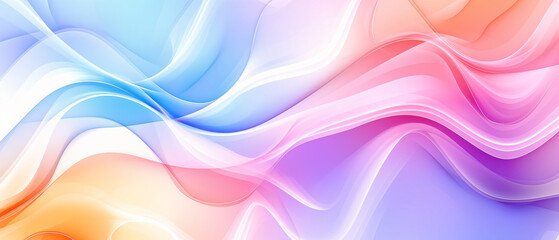 Vibrant Abstract Fluid Gradient with Soft Flowing Lines and Multicolor Spectrum for a Dynamic and Modern Artistic Design
