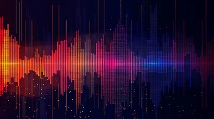 illustration abstract equalizer of music 