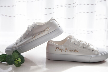 Bridal converse personalized with love