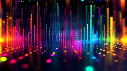 Fototapeta premium illustration abstract equalizer of music 