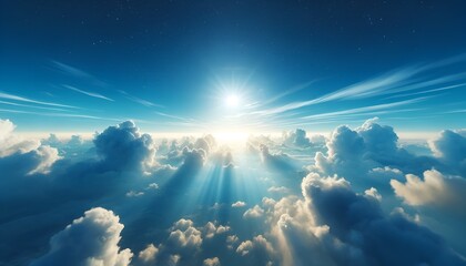 blue sky with clouds