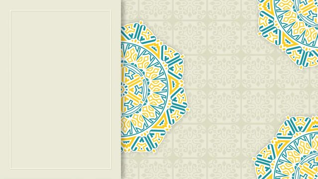 Colorful decorative mandala background