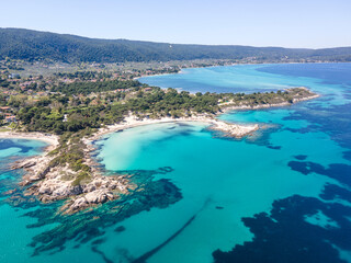 Fototapeta premium Sithonia coastline near Karydi Beach, Chalkidiki, Greece