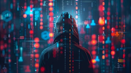 Cybersecurity-themed images illustrate protective measures and security protocols designed to safeguard digital assets, sensitive information