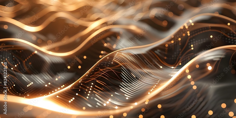 Poster 4k digital data flow matrix background with matrix effect. concept digital backgrounds, visual effec