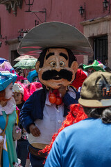 Costumes for the celebration of San Pascual Baylon in San Miguel de Allende in the state of Guanajuato, Mexico.