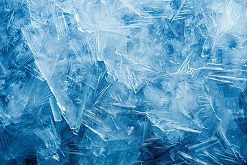 frosty blue ice texture background abstract cold winter surface photo