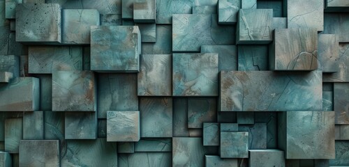 Serene Teal and Gray Background for Content Structure