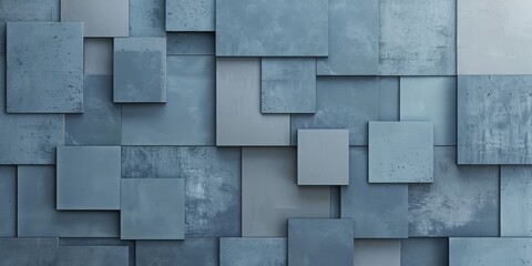 Serene Structure: Muted Cadet Blue and Light Stone Gray Background