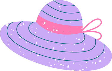 Women Summer Hat Splash Texture