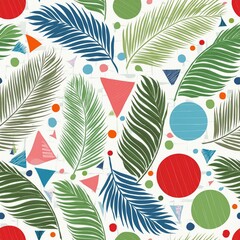 Naklejka premium seamless pattern with christmas trees