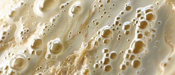 A detailed close-up shot of milk. Perfect for advertising or illustrating thirst-quenching beverages.