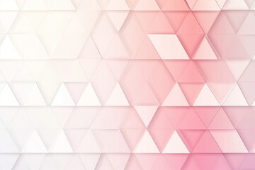 A white and pink background with triangles