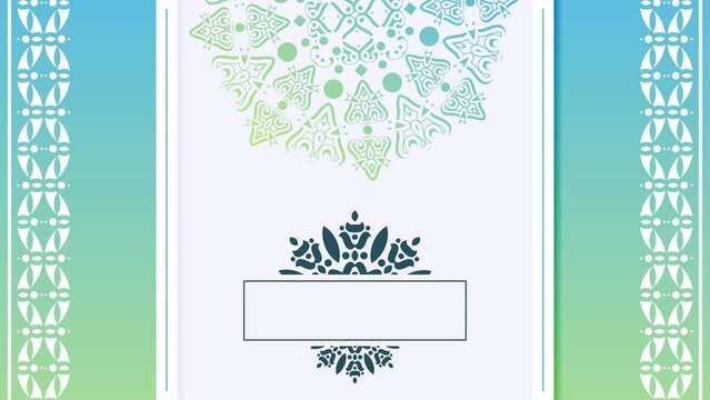 Colorful decorative mandala background