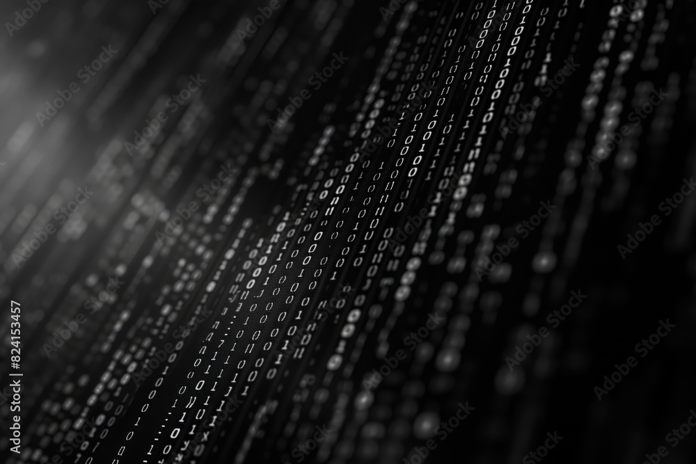 Poster abstract digital data stream background