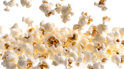 Obraz premium Popcorn flying in the air generative ai