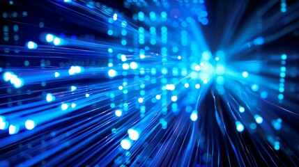 Obraz premium illustration high speed of internet access and cable