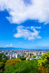 愛媛県松山市の町並み風景写真