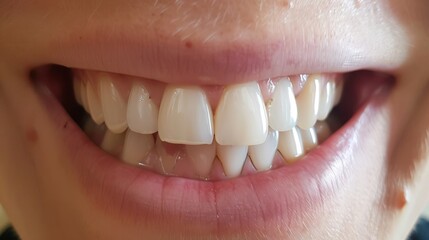 Obraz premium before and after teeth whitening transformation generative ai