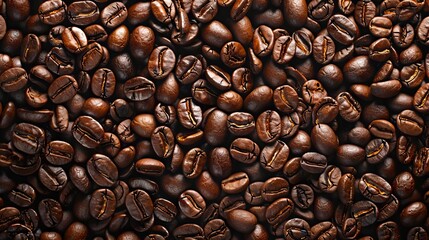 Naklejka premium Coffee beans background