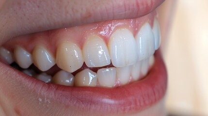 Fototapeta premium before and after teeth whitening transformation generative ai