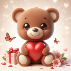 teddy bear with heart