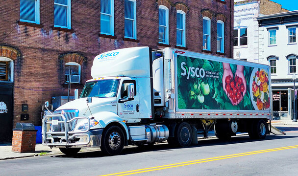 Sysco (Systems and Services Company) Truck, Wilmington, North Carolina, USA
