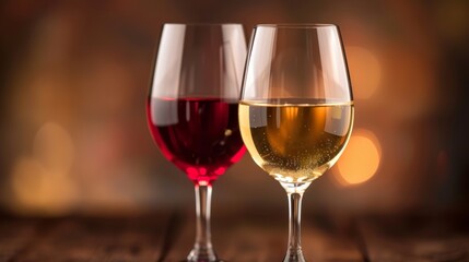 Glass of wine. Close-up: glass of wine. Ideal for themes related to wine, luxury and fine dining