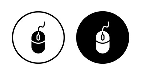 Computer Mouse Icon vector isolated on white background. Computer mouse vector icon