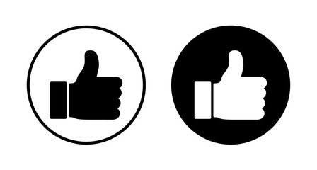 Obraz premium like icon vector isolated on white background. Thumbs up icon. social media icon