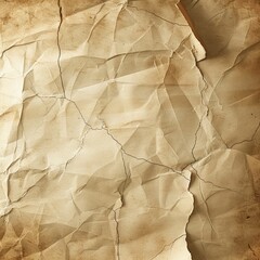 Old vintage paper background with space for text or design. Brown kraft paper crumpled texture background.