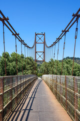 Los Escalones Footbridge, 
Mataquito river, Maule, Chile
