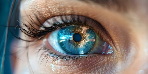 Enhanced Human Eye with Holographic Elements for Identification Verification or Vision Correction....