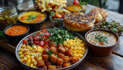 Obraz premium food background