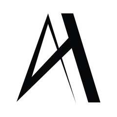 ah letter logo